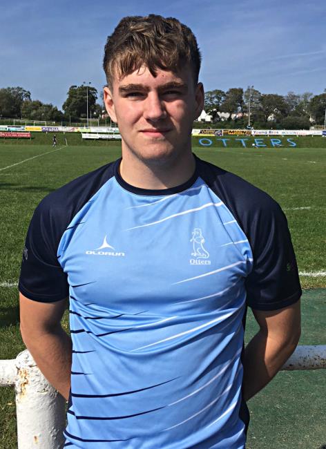 Winger Josh Davies - scored a try for Narberth Winger Josh Davies - scored a try for Narberth